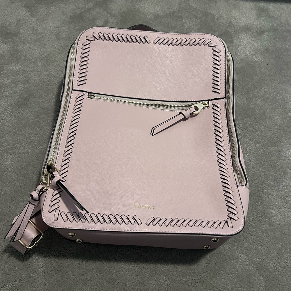 Calpak Kaya blush laptop backpack